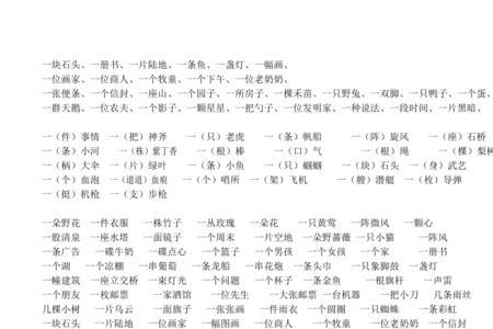 一什么不的量词