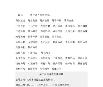 万马齐鸣解释