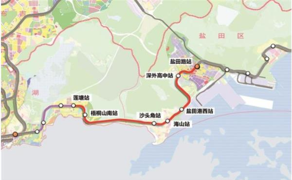 深圳地铁8号线到深圳北站