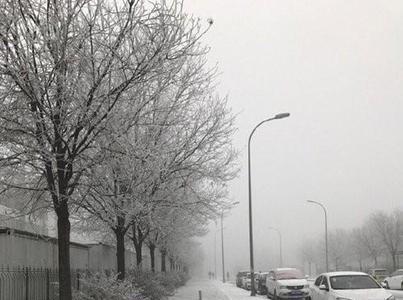 她说，我们这下雪了怎么回她