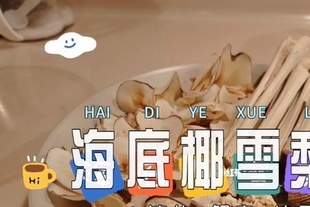 海底椰雪梨膏不放马蹄可以吗