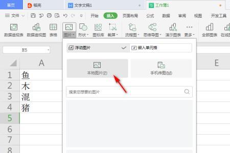 wps表格插入图片双击可放大