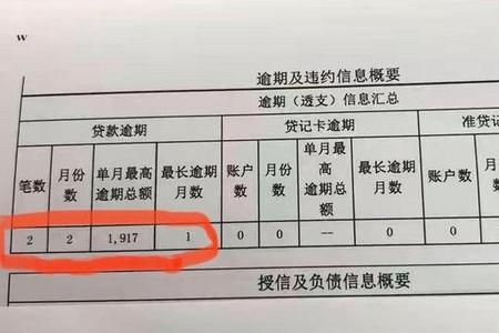 征信报告有月份空白是什么意思