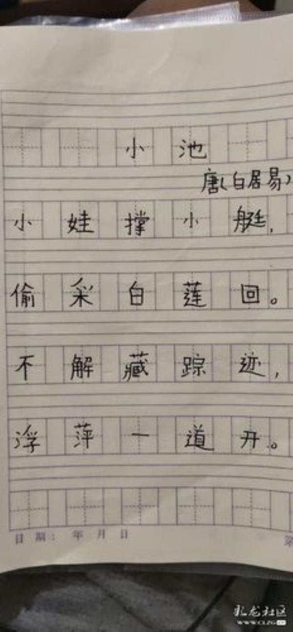 小池白居易古诗解释意思