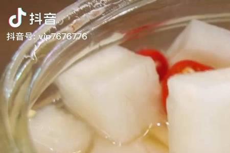 腌萝卜起泡是不是坏了
