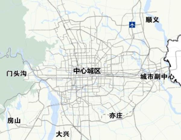 北京六个主城区位置图