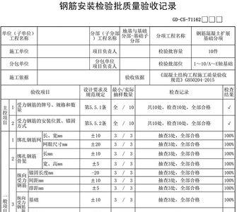 检验批钢筋多少种什么意思