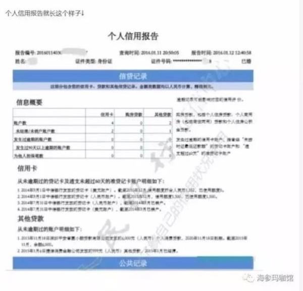 征信报告个人查询官网工行