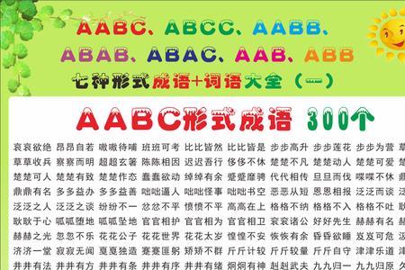 abcc形容火星四字成语