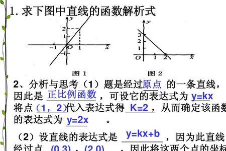一次函数必过一点的求法