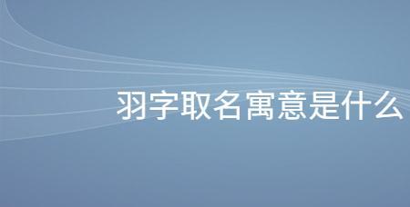 羽麟的意思