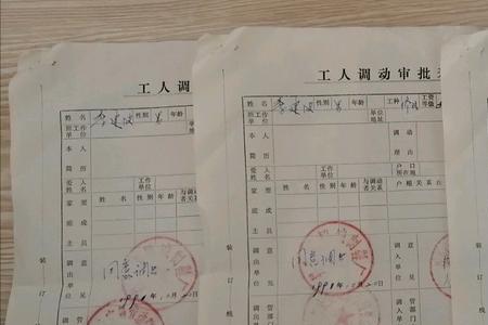 职工调动审批表一式几份都存哪
