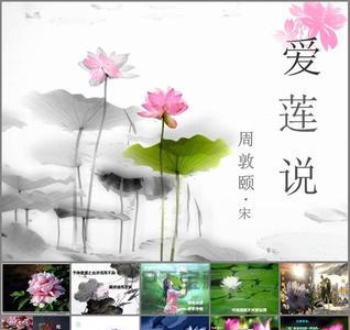 爱莲说写出莲花正直大度的句子