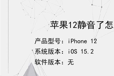 苹果12显示静音已关