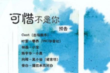 可惜不是你的意思