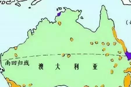 澳大利亚在地图的哪个地方