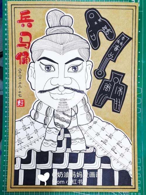 画兵马俑的步骤