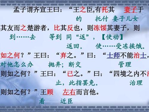 王顾左右而言他的王是什么意思
