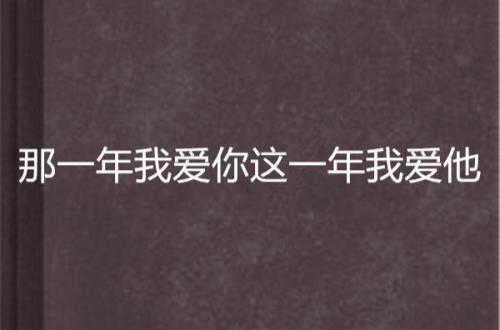 他若不爱我这首歌那一年
