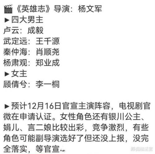 英雄志讲的什么故事