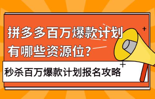 拼多多百万爆款计划审核多久