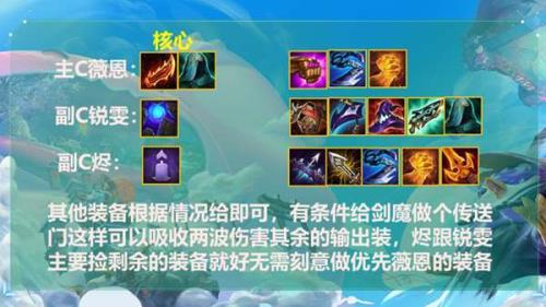 金铲铲之战锐雯最强出装