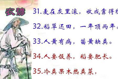 腊八农谚