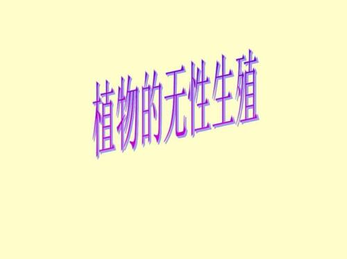 无性生殖与有性生殖的差别