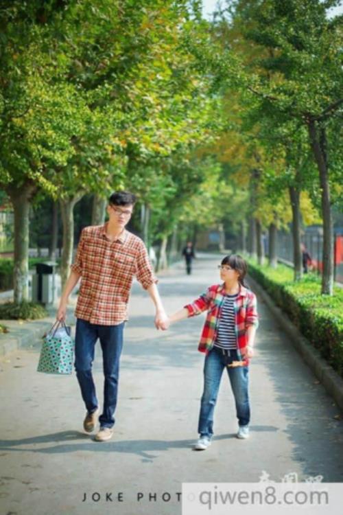 男女身高相差40厘米结婚照怎么拍