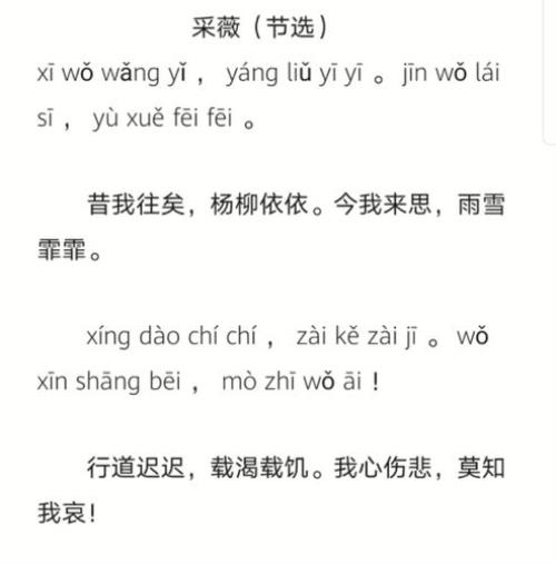 采薇中的薇是什么意思