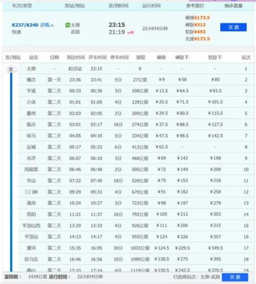 火车快车k1528列车硬座036号坐哪