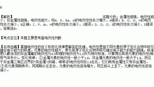 f n h c的电负性比较