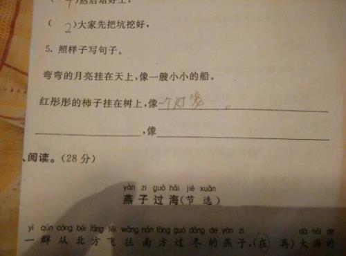 写字怎么造句