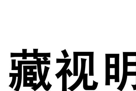 视明的意思