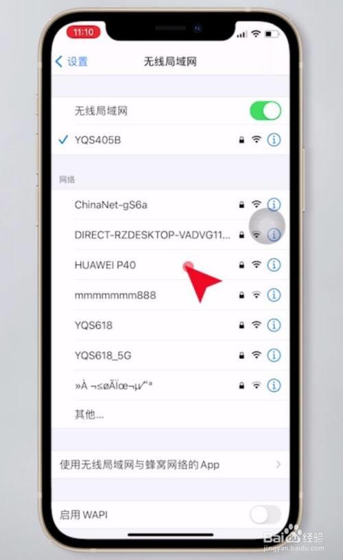 苹果手机共享wifi密码时出现错误