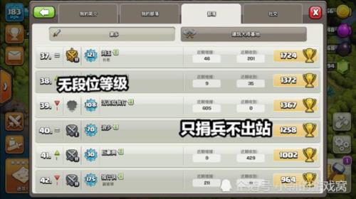 部落冲突为什么捐兵等级降一半