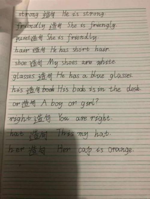 快乐造句四年级
