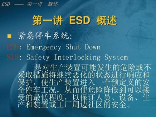 esd能量训练系统什么意思