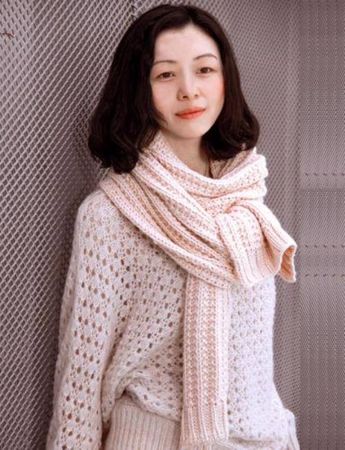 棒针编织围巾三针花教程