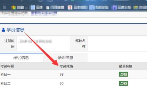 交管12123怎么查考试成绩查不到
