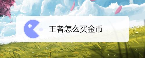 王者荣耀哪里可以买金币