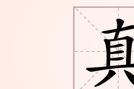 直和真的组词