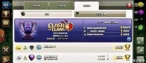 部落冲突段位排行