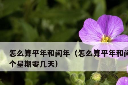 闰月计算公式及方法