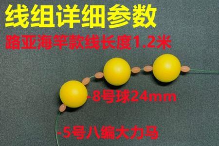 冬天海竿反底钓鲢鳙线组