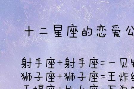 射手男和什么座一见钟情