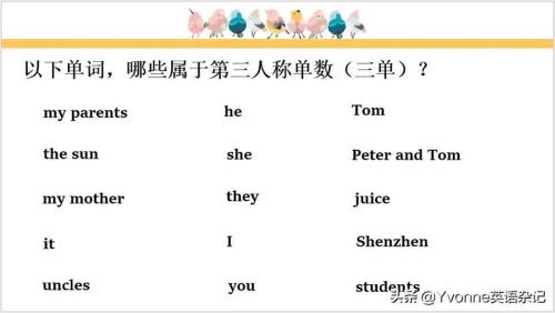 simple第三人称