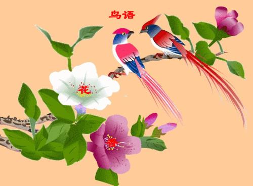 鸟语花香对应的古诗词