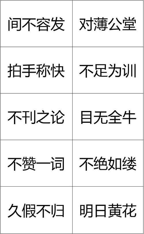 什么不足填成语