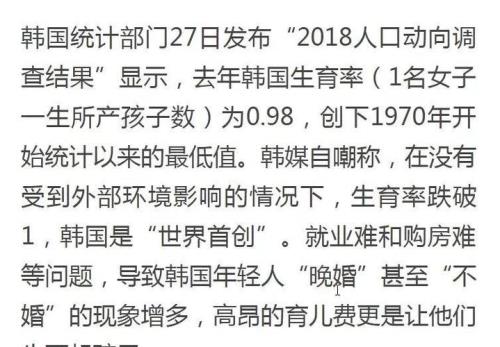 韩国结婚率低的原因